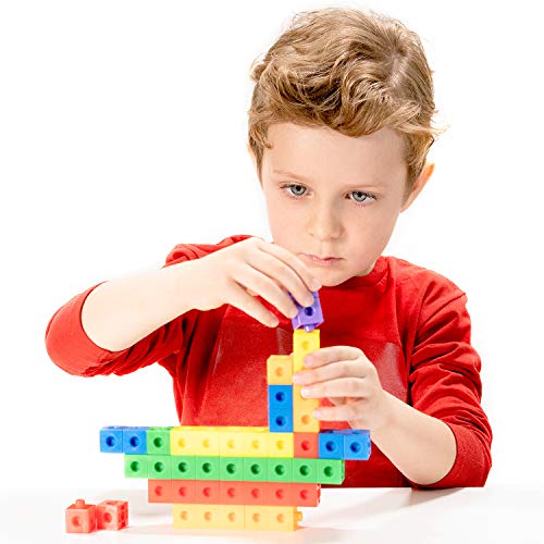 100-Piece Linking Cubes Set for Kids' STEM Education