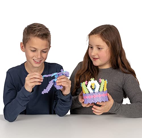 PLUS PLUS - Open Play Set - 600 Piece - Pastel Color Mix, Construction Building Stem Toy, Interlocking Mini Puzzle Blocks for Kids