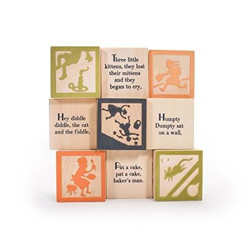 USA-made Nursery Rhyme Blocks by Uncle Goose
