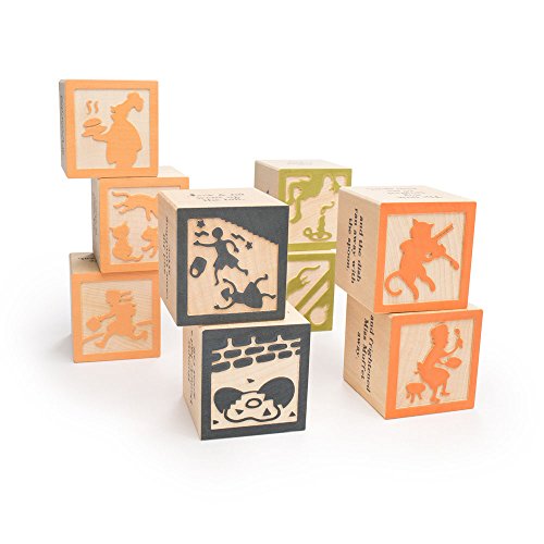 USA-made Nursery Rhyme Blocks by Uncle Goose