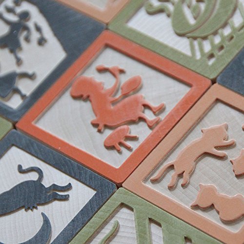 USA-made Nursery Rhyme Blocks by Uncle Goose