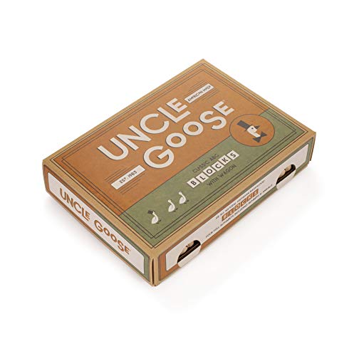 Uncle Goose Classic ABC Blocks with Wagon - Made in The USA