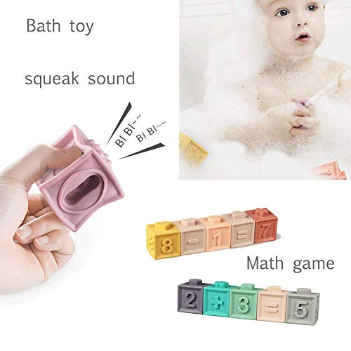 Soft Stacking Blocks for Baby Sensory Play
