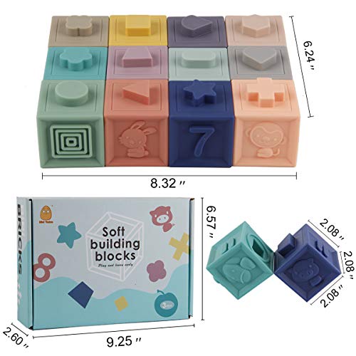 Soft Building Blocks with Educational Play - 12 PCS
