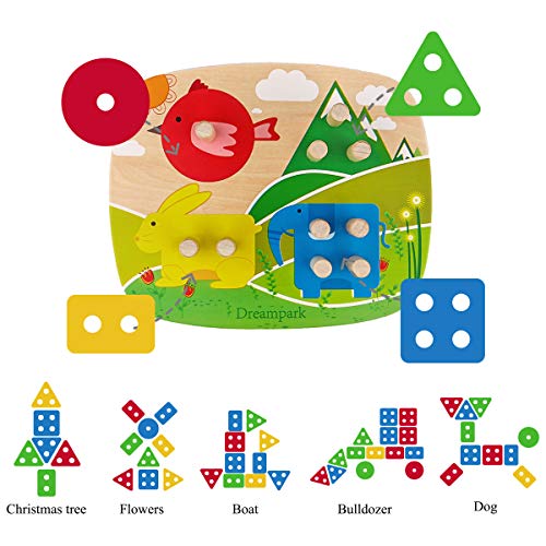 Wooden Geometric Stackable Toy for Toddlers