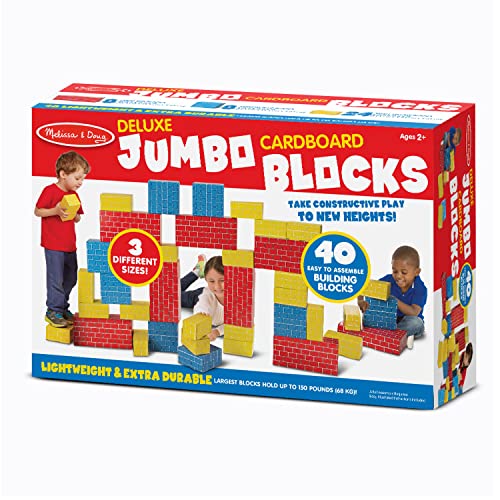 Melissa & Doug Jumbo Building Blocks - 40 Pieces