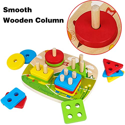 Wooden Geometric Stackable Toy for Toddlers