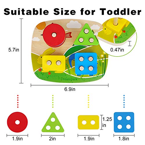 Wooden Geometric Stackable Toy for Toddlers