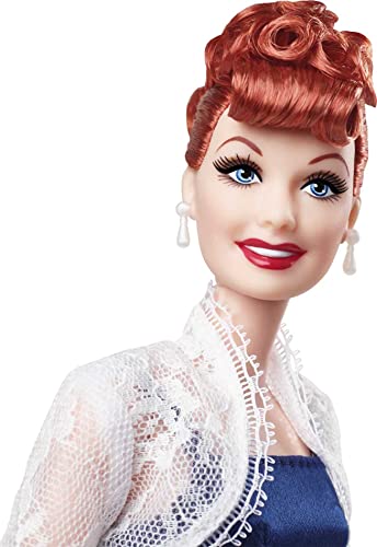 Barbie Lucille Ball Doll, Blue Dress & Lace Jacket