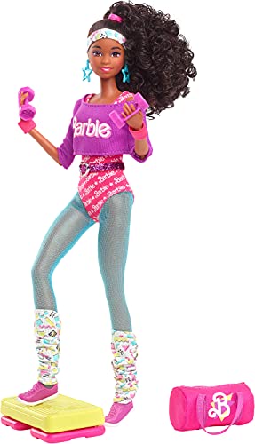 Barbie 80s Workin' Out Doll with Accessories