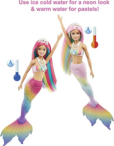 Rainbow Hair Mermaid Barbie Doll for Kids