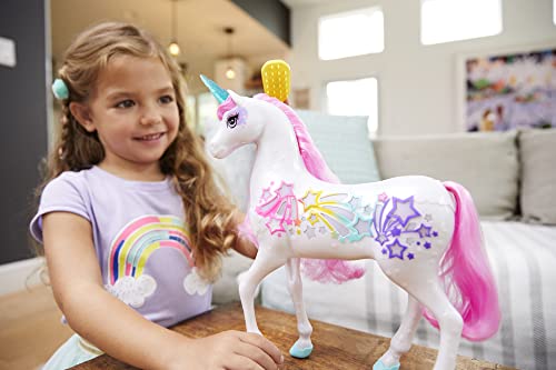 Barbie Unicorn Toy with Magical Lights and Sounds