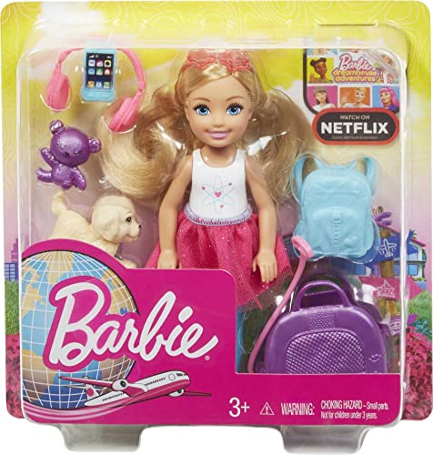 Barbie Dreamhouse Travel Set with Accessories & Dolls