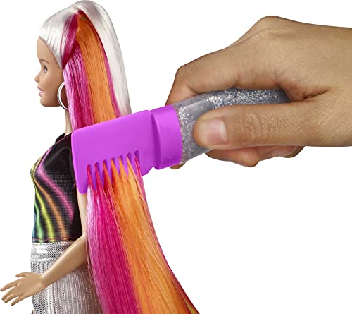 Rainbow Sparkle Barbie with extra long hair