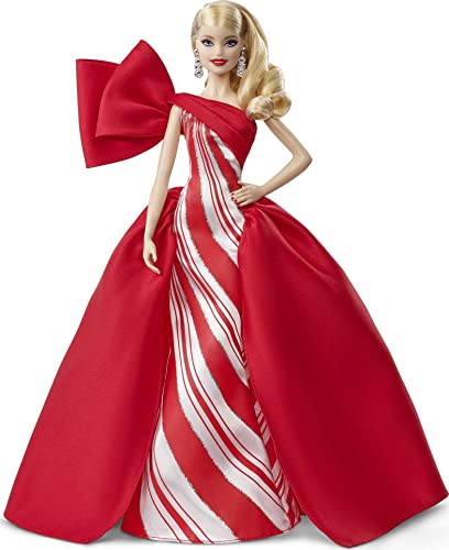 Barbie Holiday Blonde Doll in Red Gown