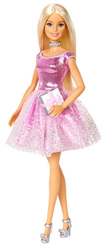 Barbie Birthday Doll with Glitter Dress and Accessories