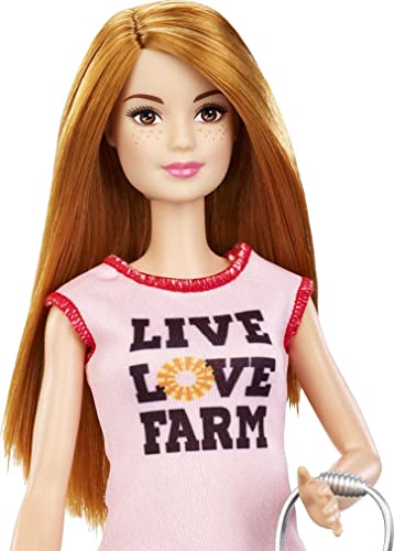 Red-Haired Barbie Chicken Farmer Playset & Accessories