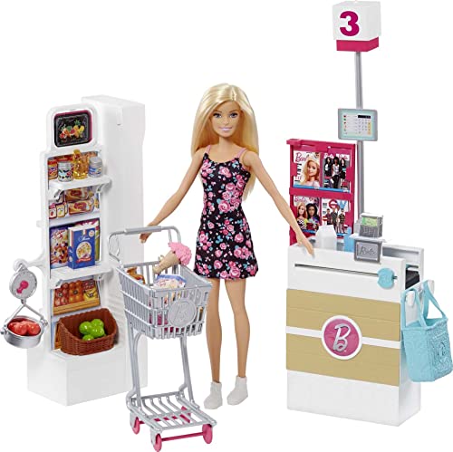 Barbie Supermarket Playset with 25 Accessories