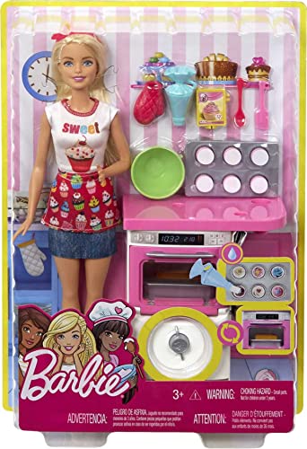 Barbie Bakery Chef Playset with Kitchen Accessories