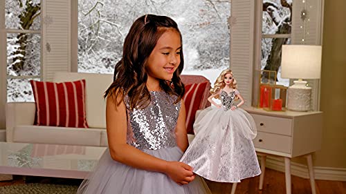 2021 Barbie Holiday Doll in Silver Gown