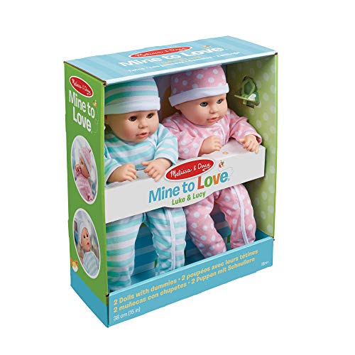 Melissa & Doug Twin Baby Dolls with Accessories
