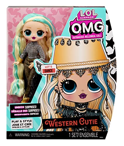 Western Cutie Fashion Doll with Surprises - Ages 4+
