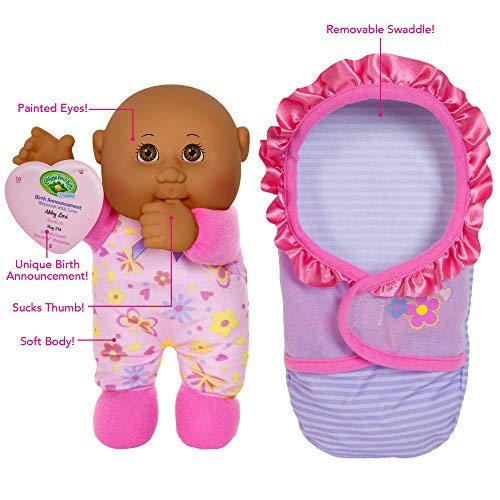 African American Cabbage Patch Newborn Doll with Swaddle