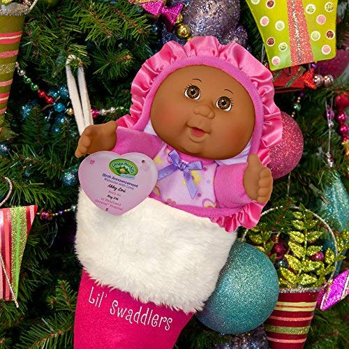 African American Cabbage Patch Newborn Doll with Swaddle