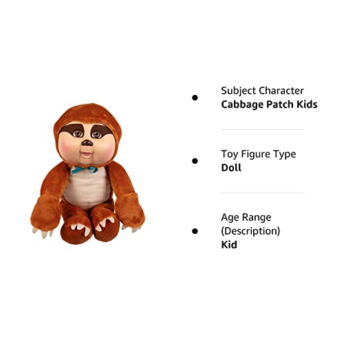 Cabbage Patch Kids Cuties Collection, Sammy Sloth Cutie Baby Doll - Amazon Exclusive - 9"