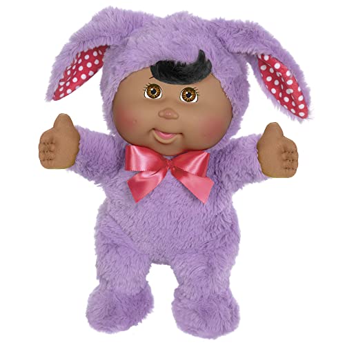 Cabbage Patch Kids Deluxe Toddler Giggle with Me, Purple Bunny Fashion- 11” CPK Doll- Touch Sensor for Giggles- Grow Your Cabbage Patch