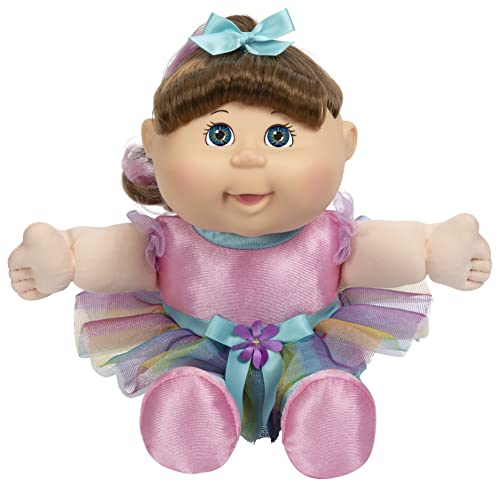 Cabbage Patch Kids Deluxe Toddler Style ‘N Play - 11-Inch CPK Doll - Hair Really Grows - Brunette, Hazel Eyes - Style Hair with Hairbrush, Barrettes, Hair Extensions - Grow Your Cabbage Patch