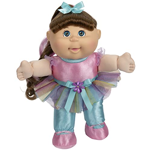 Cabbage Patch Kids Deluxe Toddler Style ‘N Play - 11-Inch CPK Doll - Hair Really Grows - Brunette, Hazel Eyes - Style Hair with Hairbrush, Barrettes, Hair Extensions - Grow Your Cabbage Patch