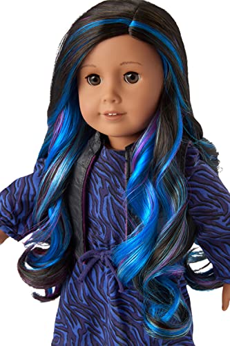 18" American Doll with Curly Hair & Highlights
