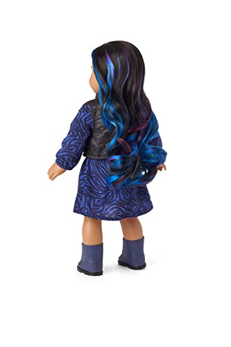 18" American Doll with Curly Hair & Highlights