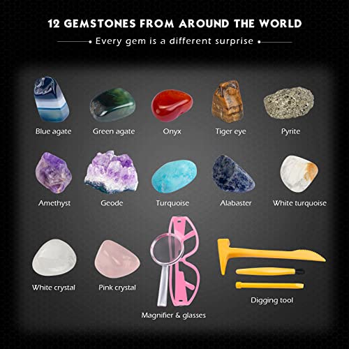 Gemstones Dig STEM Science Kit for Kids