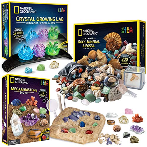 Geology Bundle with Crystal, Fossil and Rock Kits