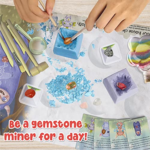 Gemstone Rock Dig Kit for Kids