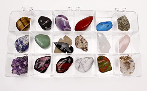 Geology Gem Kit for Kids with Display Case" by Dancing Bear