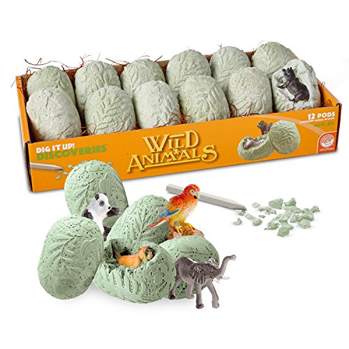 Wild Animal Dig Kit - 12 Eggs & Tools
