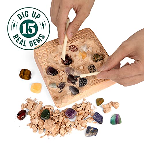 Mega Gem Dig Kit - Real Gemstones for Kids