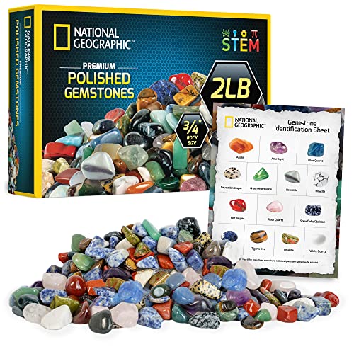 2 lbs. of Polished Stones & Crystals for Kids