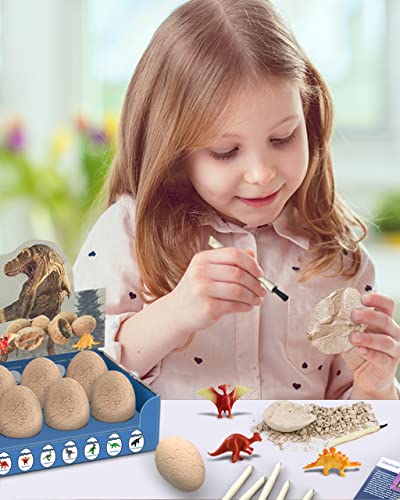 Excavation Toy with 12 Unique Dinos for Kids