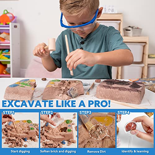 Gemstone Fossil Dig Kit for Kids