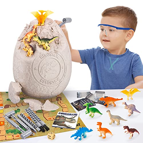 Jumbo Dino Egg Dig Kit - 12 Toys!
