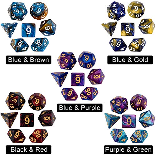 175-piece D&D dice with 25 colors