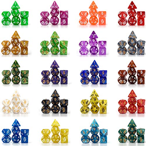 175-piece D&D dice with 25 colors