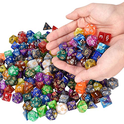 175-piece D&D dice with 25 colors
