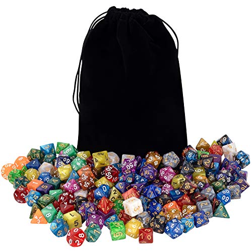 175-piece D&D dice with 25 colors