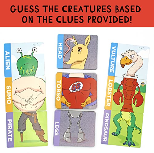 Nonsensical Creatures Guessing Card Game