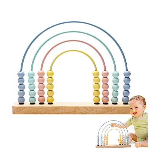 Wooden Rainbow Abacus - Early Math Skills